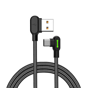 USB uz USB-C kabelis Mcdodo CA-5280 LED, 0.5m (melns)