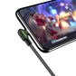 USB uz USB-C kabelis Mcdodo CA-5280 LED, 0.5m (melns)