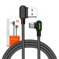 USB uz USB-C kabelis Mcdodo CA-5280 LED, 0.5m (melns)