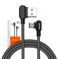 USB uz USB-C kabelis Mcdodo CA-5281 LED, 1.2m (melns)