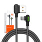 USB uz USB-C kabelis Mcdodo CA-5280 LED, 3m (melns)