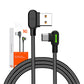 USB uz USB-C kabelis Mcdodo CA-5280 LED, 1,8 m (melns)