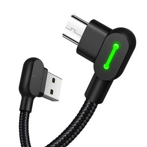 USB uz Micro USB kabelis Mcdodo CA-5280 LED, 3m (Melns)