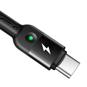 USB pavasara kabelis uz USB-C Mcdodo Omega CA-6420 1.8m (melns)