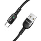 USB pavasara kabelis uz USB-C Mcdodo Omega CA-6420 1.8m (melns)