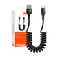 USB pavasara kabelis uz USB-C Mcdodo Omega CA-6420 1.8m (melns)