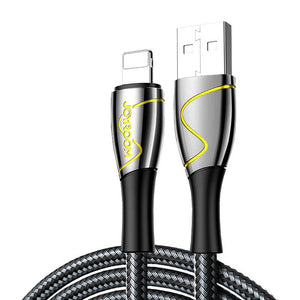 USB-kabel til Lightning Joyroom S-2030K6 2,4A 2m (Sort)