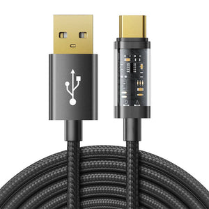 USB til USB-C kabel Joyroom S-UC027A12 3A, 1,2 m (sort)