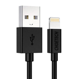 USB į Lightning kabelis Choetech IP0026, MFi, 1,2 m (juodas)