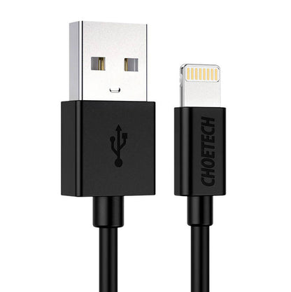USB uz Lightning kabelis Choetech IP0026, MFi, 1.2m (melns)