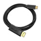 USB-C uz Display Port kabelis Choetech XCP-1801BK, vienvirziena, 4K, 1.8m (melns)