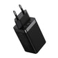 Seinalaadija Baseus GaN5 Pro 2xUSB-C + USB, 65W (must)