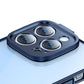 Baseus Glitter Transparent Case and Tempered Glass set for iPhone 14 Pro Max (blue)
