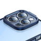 Baseus Glitter Transparent Case and Tempered Glass set for iPhone 14 Pro (blue)
