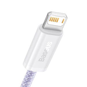 USB-kaabel Lightning Baseus Dynamic 2 seeriale, 2,4A, 2m (lilla)