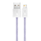 USB-kaabel Lightning Baseus Dynamic 2 seeriale, 2,4A, 2m (lilla)