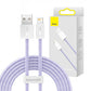 USB-kaabel Lightning Baseus Dynamic 2 seeriale, 2,4A, 2m (lilla)