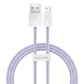 USB-kaabel Lightning Baseus Dynamic 2 seeriale, 2.4A, 1m (lilla)