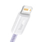 USB-kaabel Lightning Baseus Dynamic 2 seeriale, 2.4A, 1m (lilla)