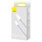 USB-kaabel Lightning Baseus Dynamic 2 seeriale, 2.4A, 1m (lilla)