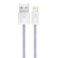 USB-kaabel Lightning Baseus Dynamic 2 seeriale, 2.4A, 1m (lilla)
