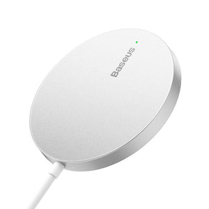 Magnetisk trådlös laddare Baseus Simple Mini3 15W (Silver)