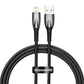 USB-kaabel Lightning Baseus Glimmer seeria jaoks, 2,4A, 1m (must)