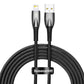 USB-kabel för Lightning Baseus Glimmer Series, 2,4A, 2m (Svart)