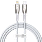 USB-C kaabel Lightning Baseus Glimmer seeriale, 20W, 1m (valge)