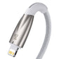 USB-C kaabel Lightning Baseus Glimmer seeriale, 20W, 1m (valge)
