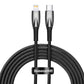 USB-C kaabel Lightning Baseus Glimmer seeriale, 20W, 2m (must)