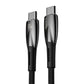 USB-C kaabel USB-C Baseus Glimmer seeriale, 100W, 2m (must)
