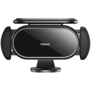 Päikeseelektriline auto telefonihoidja Baseus Steel Cannon Pro (must)