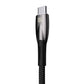 USB-kaabel USB-C Baseus Glimmer seeria jaoks, 100W, 2m (must)