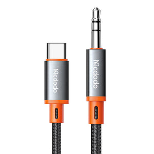 Kabelis Mcdodo CA-0820 USB-C uz 3.5mm AUX mini ligzdu, 1.2m (melns)
