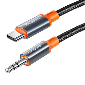 Kabelis Mcdodo CA-0820 USB-C uz 3.5mm AUX mini ligzdu, 1.2m (melns)