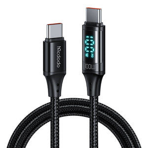 Kabelis Mcdodo CA-1100 USB-C uz USB-C, 100W, 1.2m (melns)