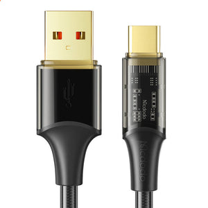 USB uz USB-C kabelis, Mcdodo CA-2090, 6A, 1.2m (melns)