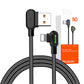 USB uz Lightning kabeli, Mcdodo CA-4673, leņķveida, 1.8m (melns)