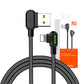 USB uz Lightning kabeli, Mcdodo CA-4679, leņķveida, 3m (melns)