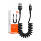 USB uz Lightning kabeli, Mcdodo CA-6410, atsperīgs, 1,8 m (melns)