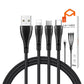 3in1 USB uz USB-C / Lightning / Micro USB kabelis, Mcdodo CA-6960, 1.2m (Melns)