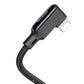 USB uz Lightning kabeli, Mcdodo CA-7300, leņķveida, 1.8m (melns)