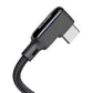 USB uz USB-C kabelis, Mcdodo CA-7310, leņķveida, 1,8 m (melns)