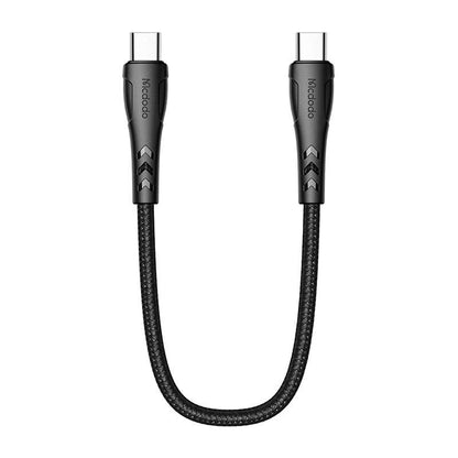 USB-C uz USB-C kabelis Mcdodo CA-7640, PD 60W, 0.2m (melns)