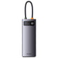 Hub 8w1 Baseus StarJoy Metal Glam Series, USB-C til HDMI + 3 x USB 3.0 + USB-C PD + RJ45 + SD/TF