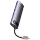 Hub 8w1 Baseus StarJoy Metal Glam Series, USB-C til HDMI + 3 x USB 3.0 + USB-C PD + RJ45 + SD/TF