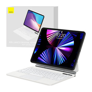Fodral med tangentbord för iPad Baseus Brilliance PRO 10, 10,9" (vit)