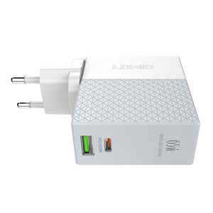 Sienas lādētājs LDNIO A2620C USB, USB-C 65W + USB-C - USB-C kabelis