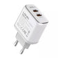 Sienas lādētājs LDNIO A2528M 2USB-C priekš Apple + USB-C - Lightning kabelis